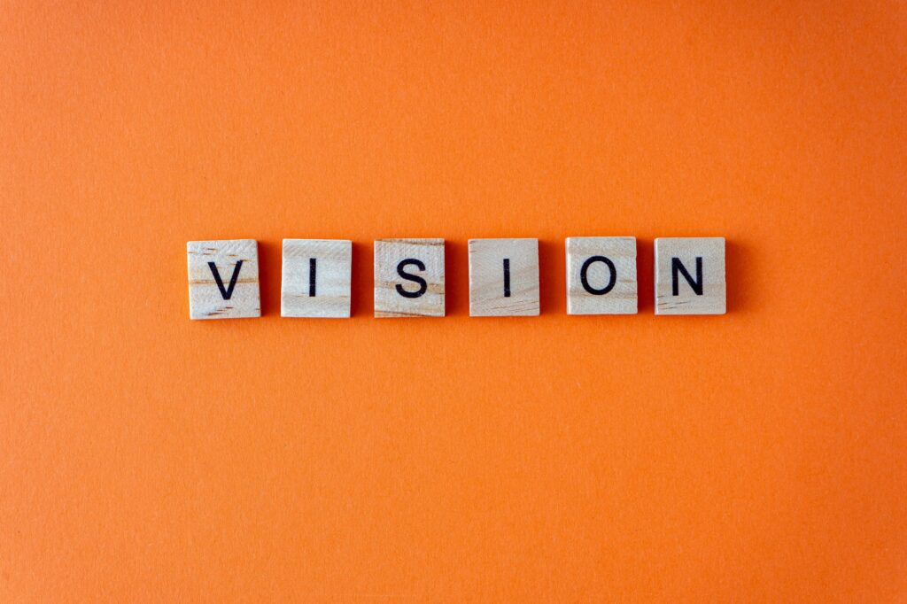 VISION wood word
